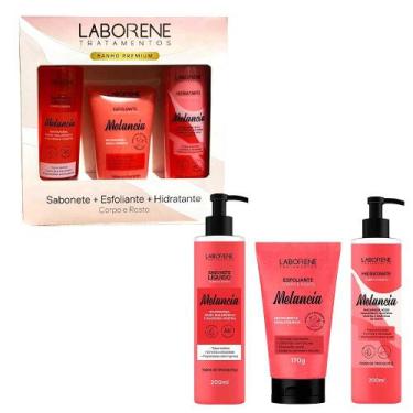 Imagem de Kit Sabonete, Esfoliante e Hidratante Melancia Corpo E Rosto Laborene