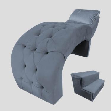 Imagem de Maca De Maquiagem E Estética + Escada e Almofada Lisa Grafitte