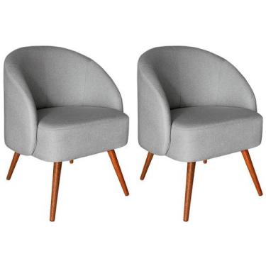 Imagem de Kit 2 Poltronas para Sala e Escritório Decorativas Cadma - Konfort, Li