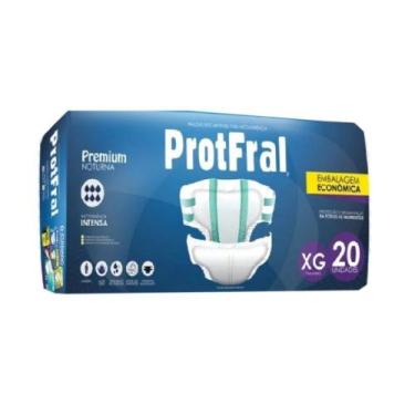 Imagem de Fralda Protfral Premium Anatômico Hipoalergênico Aloe Vera, XG c/20
