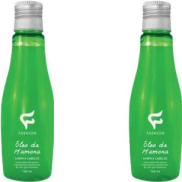 Imagem de Óleo Corpo e Cabelos Fashion Rícino Mamona Frasco 130ml Kit 2 Unidades