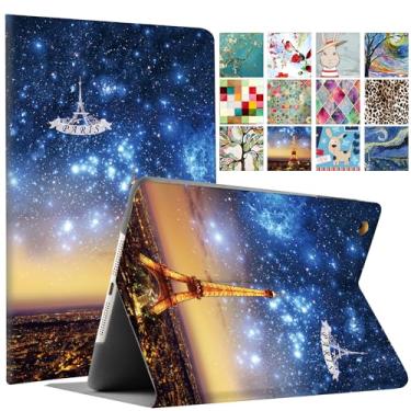 Imagem de DuraSafe Cases Capa protetora inteligente magnética impressa para iPad 10,9 polegadas Air 4 2020/Air 5 2022 [Air 4 Air 5 Geração] A2316 A2324 A2589 A2591 com design elegante e clássico - Paris Night