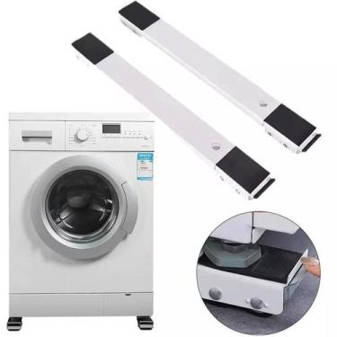 Imagem de Suporte Base Rodinhas Ajustável Móveis Carrinho Fogão Eletro Cor das r