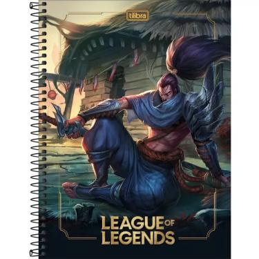Imagem de Caderno Universitário League of Legends 10 Matérias 160 Folhas Tilibra Capa Dura Metalizada