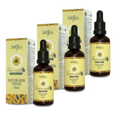 Imagem de Óleo De Girassol Ozonizado Amaozon 30Ml - Kit X 3 Unidades