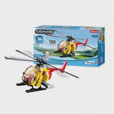Imagem de Blocos De Montar Passeio De Helicóptero 100 Peças Xalingo