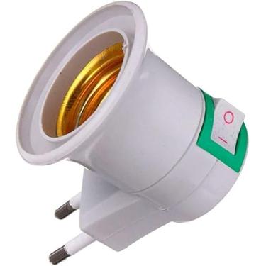 Imagem de Adaptador Soquete E27 Lâmpada para Tomada com Chave Liga Desliga Bivolt Kadosh Digital