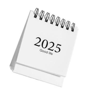 Imagem de Calendário de mesa pequeno calendário mensal 2025 calendário de mesa 2024-2025 calendário inglês em pé para escritório