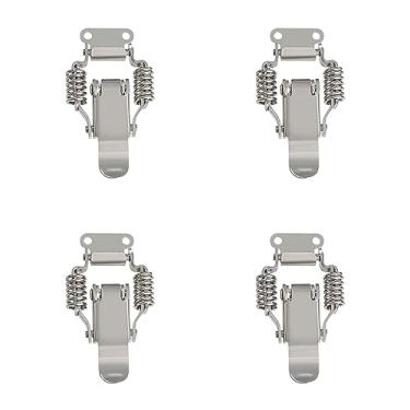 Imagem de Caixa de ferramentas de mola trava de alternância, aço inoxidável 304 caixa de ferramentas puxada mola de compressão braçadeira de trava com parafusos