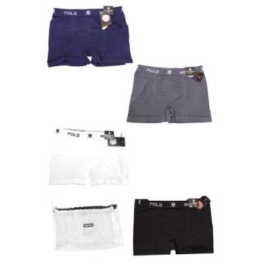 Imagem de Kit 4 Cuecas Boxer Polo Wear Tamanho G Cores Diversas com Nécessaire A