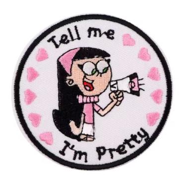 Imagem de Trixie Tang Tell Me I'm Pretty The Fairly OddParents Wanda e Cosmo Desenho Animado Programa de TV 7 cm Ferro em Bordado Termoadesivo para Roupas