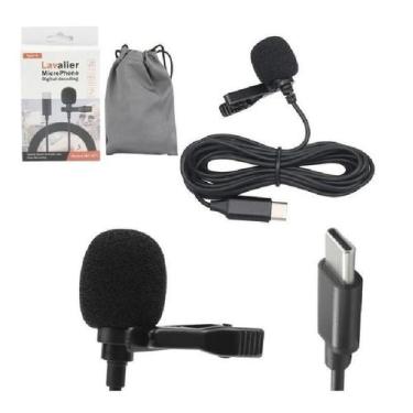 Imagem de Microfone Generico De Lapela Entrada Tipo C Mic0039