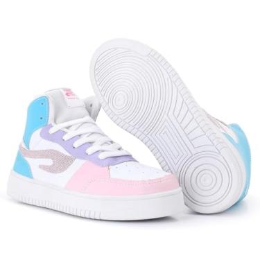 Imagem de Botinha Tenis Infantil Menina Casual Hart Star Kids (MULTICOLORIDO PASTEL, BR, Criança de 9 a 12 anos, Numérico, 36)