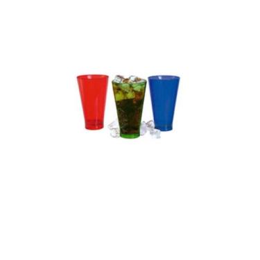 Imagem de Kit 3 Copos Plástico Long Drink 400ml Cores Sortidas ( 42522 ) - Genér