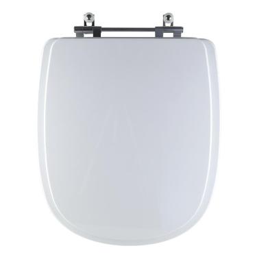 Imagem de Assento Sanitário Tampa De Vaso Branco Resina Poliester Dona Beja Para Bacia Santa Clara
