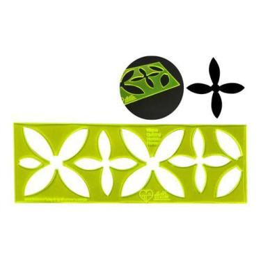 Imagem de Reguas Acrílico Quilting Quilt Livre Em Flor Bordado Costura - Adb, Co