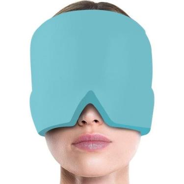 Imagem de Touca de enxaqueca terapêutica Gel hood ice pack máscara de calor para
