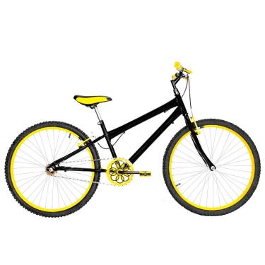 Imagem de Bicicleta Masculina Aro 26 Rbx Alumínio Colorido Cor Preta E Amarela