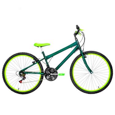 Imagem de Bicicleta Masculina Aro 26 Rbx Alumínio Colorido 18 Marchas Cor Verde Escuro