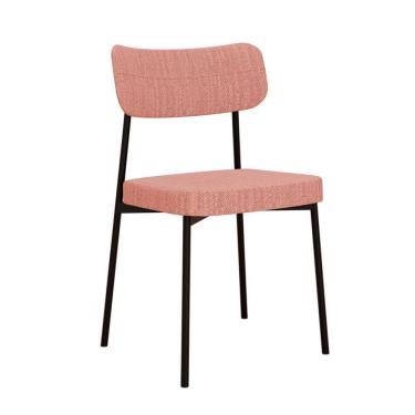 Imagem de Cadeira Mona Polipropileno Rosa e Preta