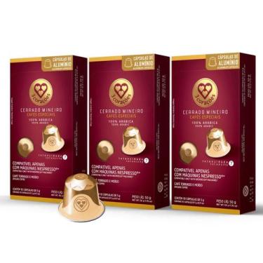 Imagem de 3x Cápsula de Café 3 Corações Nespresso Cerrado Mineiro 10 Unidades, C