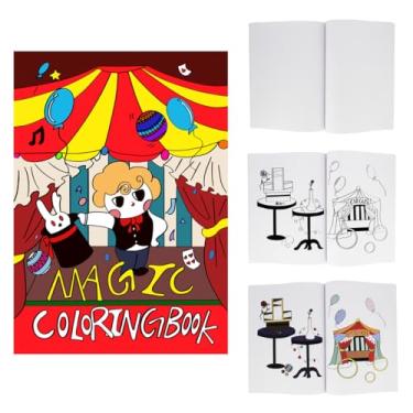Imagem de Mipartebo Magic Coloring Book, Magic Trick Prop Book for Kids Teens Adults, Professional Magic Show Performance Prop (Medium)