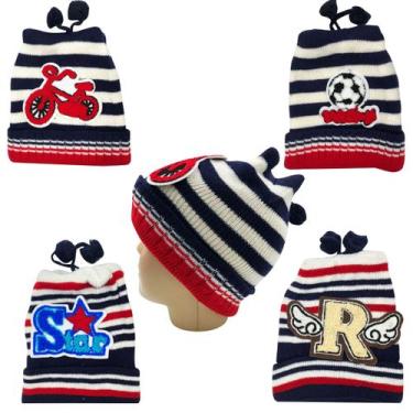 Imagem de Gorro Touca Infantil Baby Bichinhos - R.Pires, Azul marinho, Unico