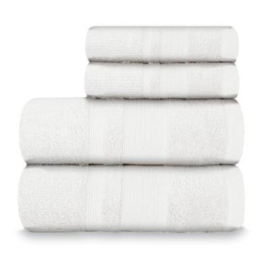 Imagem de Jogo de Toalha Banhão Master 100% Algodão 4 Peças Gramatura 550 (Branca)