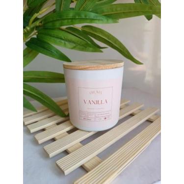 Imagem de Vela Aromática Vanilla 200g - BRUMA HOUSE, Branco