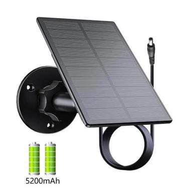 Imagem de Kit De Carregador Solar Externo À Prova D'água, Bateria De 5200mAh Par
