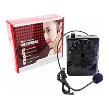 Imagem de Amplificador de Voz Megafone com Microfone e Rádio Fm para Professores