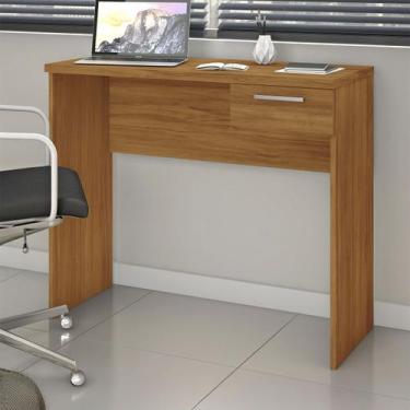 Imagem de Mesa Escrivaninha 1 Gaveta Tânger Freijó - Pnr Móveis, Marrom, Moderno