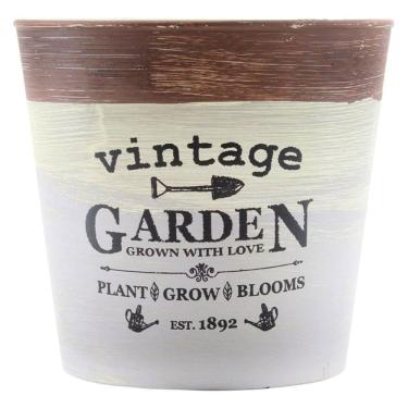 Imagem de Mini Vaso De Planta Cachepot Estampado Decorado 12,5cm