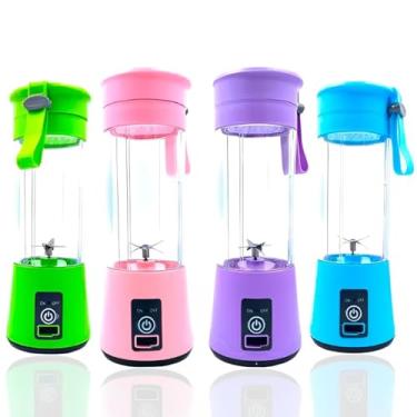 Imagem de Mini Liquidificador Portátil Shake 6 Laminas 380ML Cabo USB 110V 220V espremedor de laranja elétrico(aleatório)