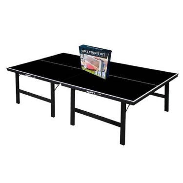 Imagem de MESA PING PONG PRETA MDP 15mm 1010 KLOPF + Kit Completo 5091