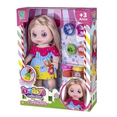Imagem de Boneca Babys Collection Confeiteira com Massinha e Acessórios Super Toys - 587