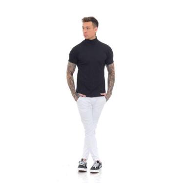 Imagem de Calça Masculina Slim Social Cropped Alfaitaria Esporte Fino - Lilih-Le