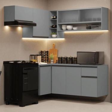 Imagem de Armário De Cozinha Completa De Canto Suspenso 325cm Nice Madesa 01 Cin