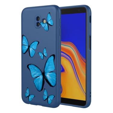 Imagem de KOARWVC Capa de telefone para Galaxy J6 Plus, capa para Samsung J6 Prime SM-J610F SM-J610G, design de padrão de borboleta, fina, protetora, macia, amortecedora, capa de telefone para Samsung Galaxy J6