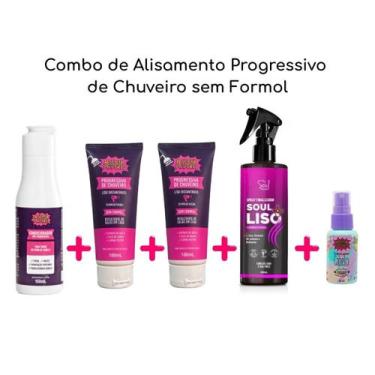 Imagem de Progressiva Superpoderes kit Liso dos Sonhos sem formol - SUPER PODERE