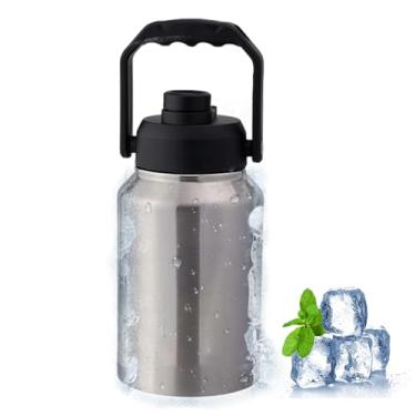 Imagem de Balde Térmico para com Tampa, Garrafa Térmica para Armazenar 2L com Alça, Garrafa De Água Portátil Para Camping Piquenique Praia Piscina Exterior Jardim Hotel E Viagem