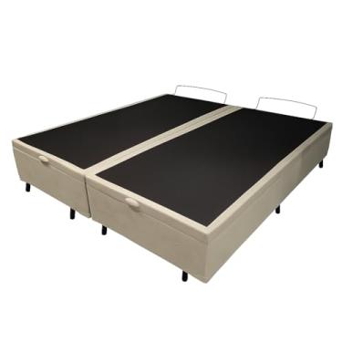 Imagem de Base de Cama Box Com Baú Queen ou King - bEGE (Bege, Queen Suede)