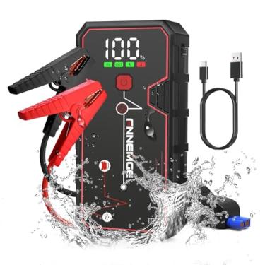 Imagem de FNNEMGE Compressor de ar de 150psi, inflador de pneu usa motor de cobre de 120W, bomba de pneu automática CC 12V com luz LED, bomba de ar digital para pneus de carro, bicicletas e outros itens infláveis