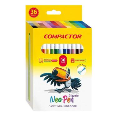 Imagem de Canetinha Hidrográfica Neo Pen Gigante 165071 36 Cores - Compactor