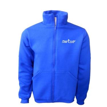 Imagem de Blusa Moletom Masculino plus Size gola xgrandes xg Ao Xg8 - Surf, Azul