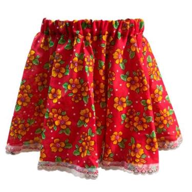 Imagem de Saia Godê Infantil Carimbó e Danças - Mundo Encantado Fantasias, Verme