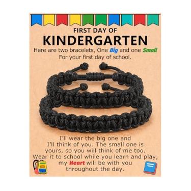 Imagem de PINKDODO Pulseira Back to School Mommy and Me First Day of Kindergarten Preschool Gifts for Boys, 6.5 inch, Nylon, Sem Pedra Preciosa