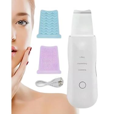 Imagem de Purificador de Pele Ultrassônico 3 em 1, Limpeza Facial com Vibração de Alta Frequência, Portátil, Recarregável USB