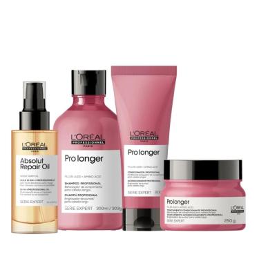 Imagem de LOréal Professionnel Serie Expert Pro Longer e Absolut Repair Kit (4 Produtos)