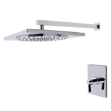 Imagem de Kingston Brass KB8341NDLSO Nuvofusion Torneira de chuveiro equilibrada de pressão de manípulo único, cromado polido